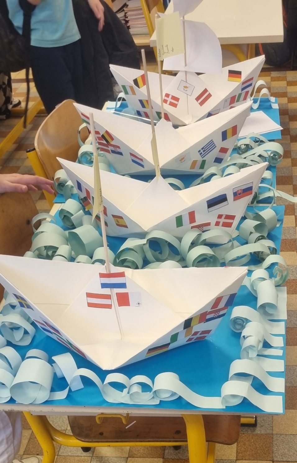 Activité en classe en France