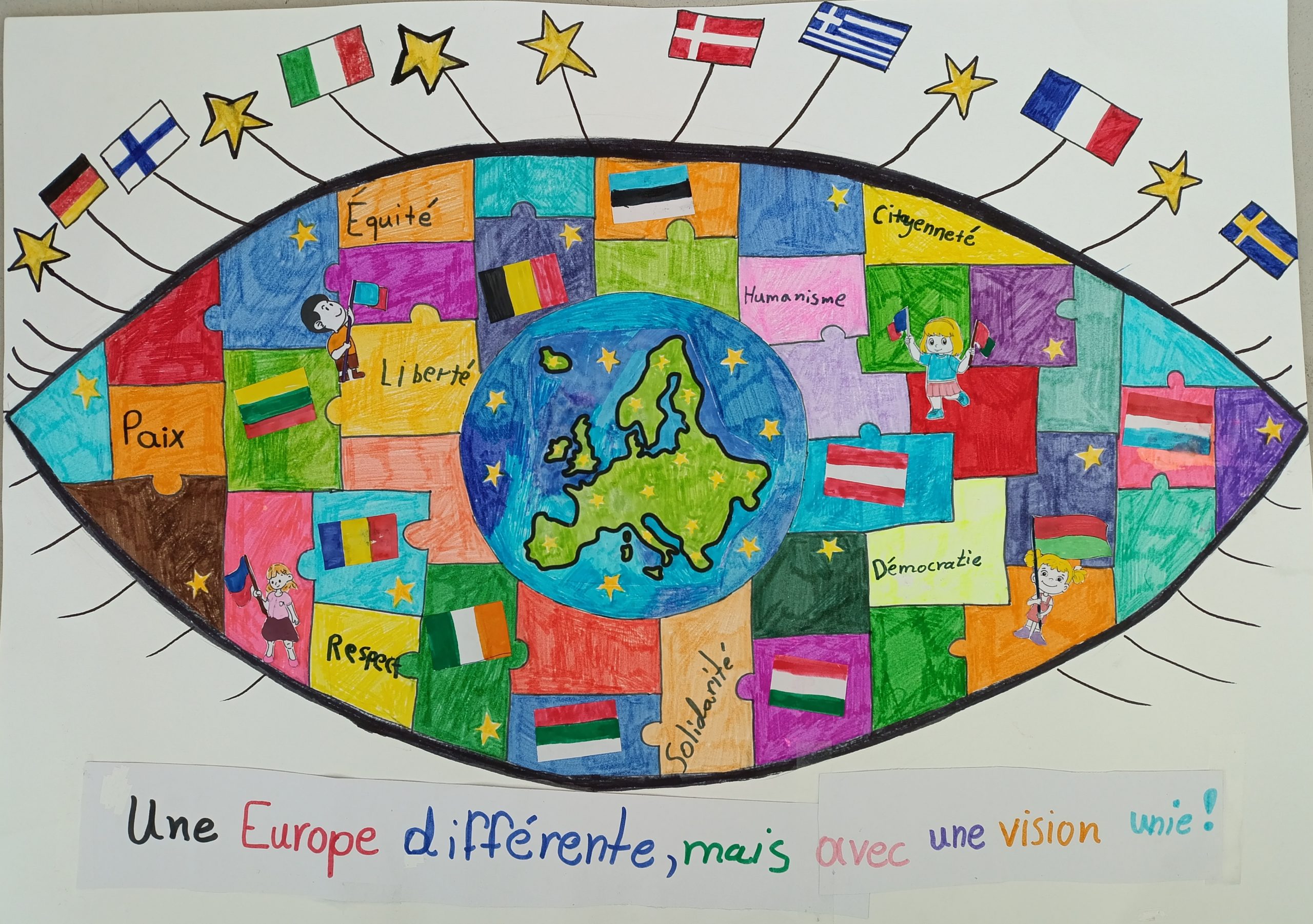 Affiche gagnante - 3ème École Primaire de Mitilini